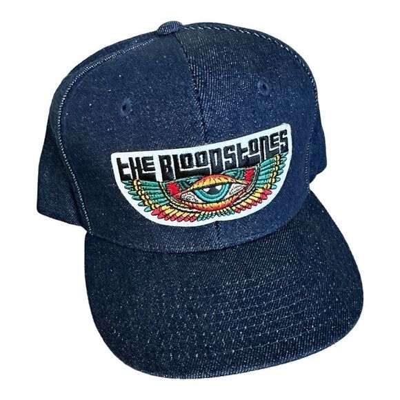 NWT Decky One Size Snapback Denim Hat The Bloodstones - Picture 1 of 5